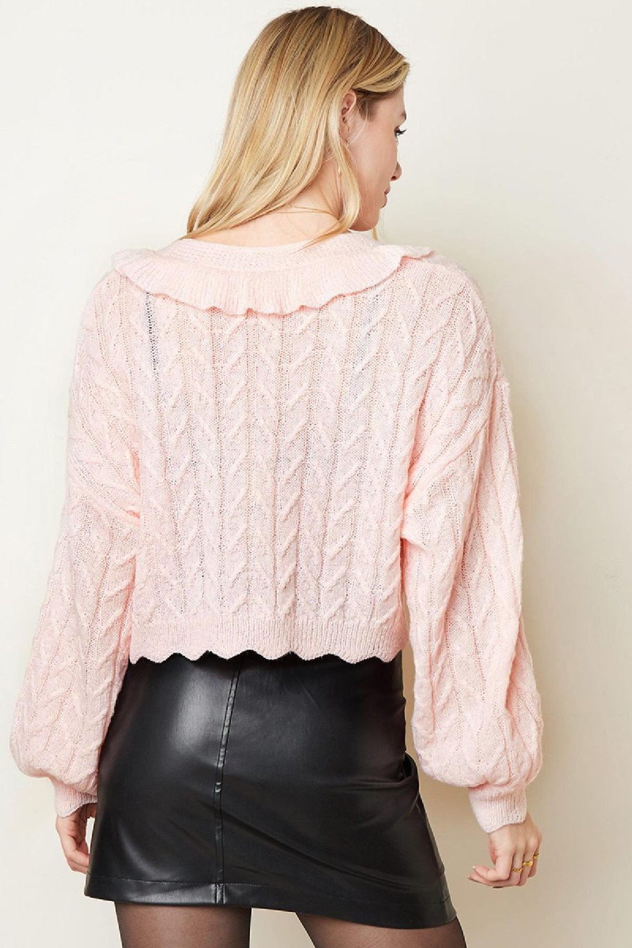 Strickjacke Rodeo Schwarz One size Bild4